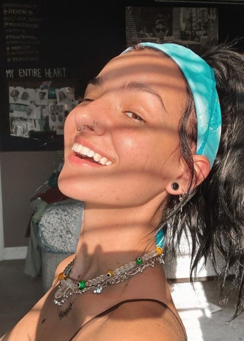 Alyssa Reign as seen while taking a sun-kissed selfie in July 2020