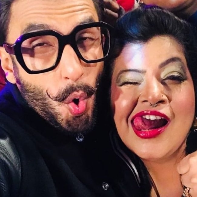 Ambika Ranjankar as seen in a selfie that was taken in he past with actor Ranveer Singh