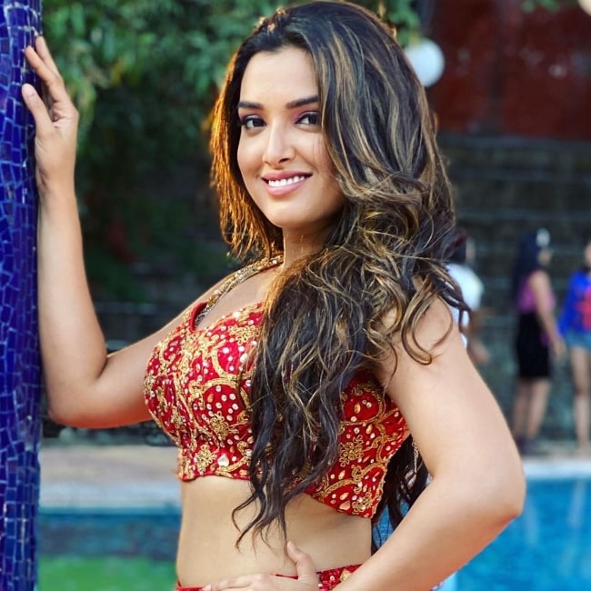 Amrapali Dubey as seen while posing for the camera in February 2020