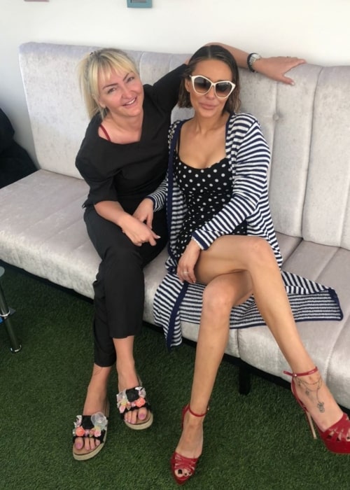 Ana Nikolić as seen in a picture that was taken with her friend 𝐊𝐫𝐢𝐬𝐭𝐢𝐧𝐚 𝐃𝐚𝐯𝐢𝐝𝐨𝐯𝐢ć in July 2020