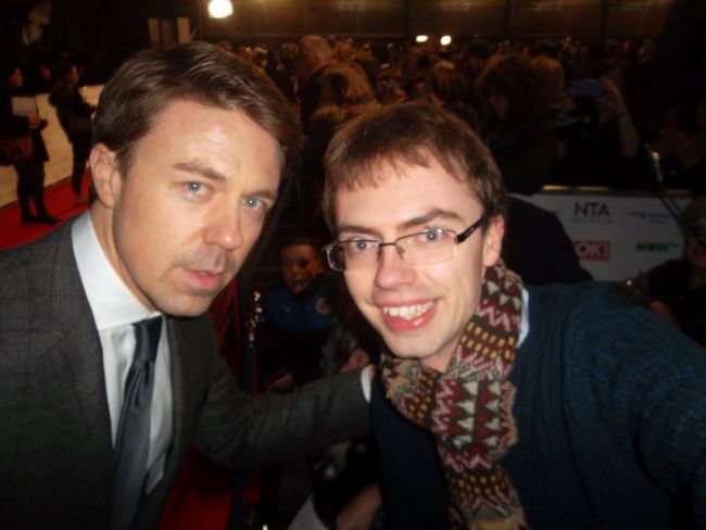 Andrew Buchan as seen posing for a selfie in 2016