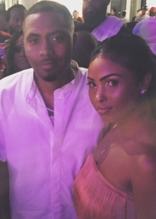 Asia Nitollano as seen in a selfie that was taken with rapper and songwriter Nasir Jones at Beyond the Streets in New York City in July 2019
