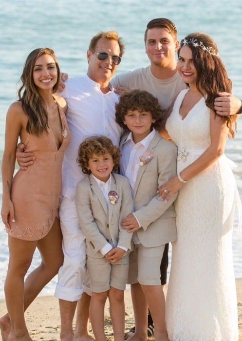 August Maturo with his family in May 2020