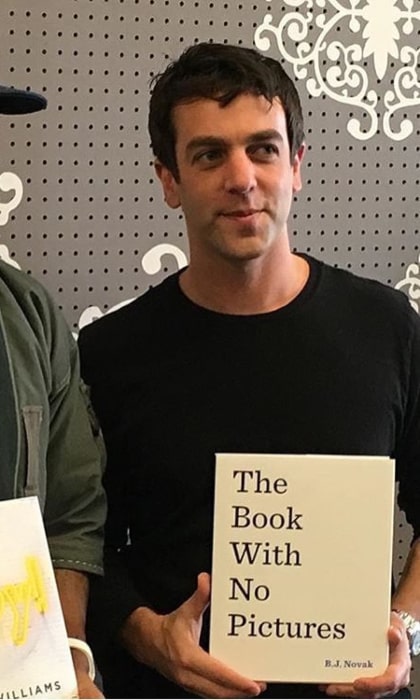 B. J. Novak as seen in an Instagram Post in November 2015