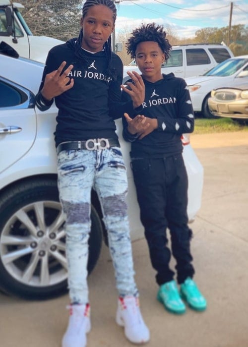 Bad Kid Jakari as seen in a picture that was taken with his brother Quezz in December 2019