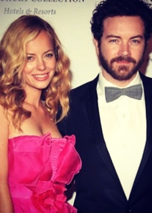 Bijou Phillips with her husband in April 2017
