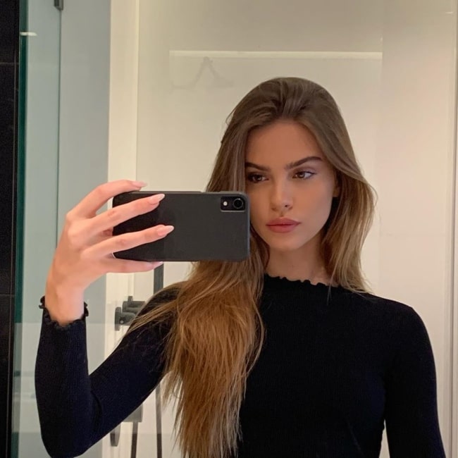 Bridget Satterlee as seen in a selfie that was taken in April 2020