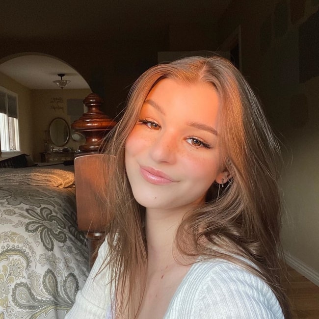 Brooke Monk as seen in a selfie that was taken in August 2020