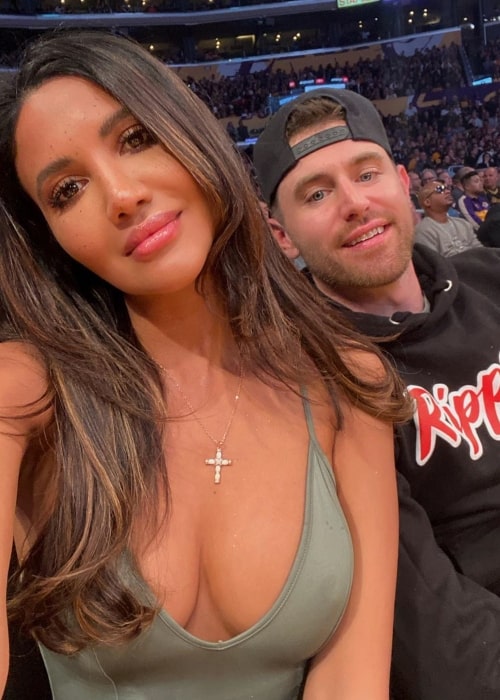 CJ Franco as seen in a selfie that was taken with Bob Menery at the Staples Center in March 2020