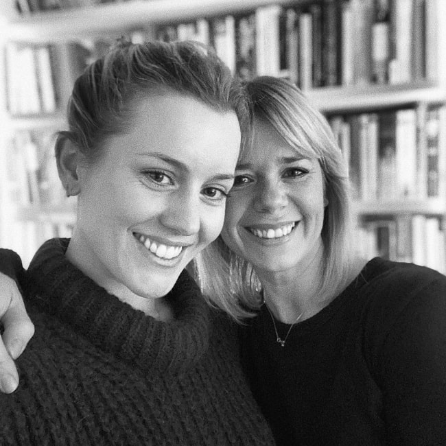 Caggie Dunlop (Left) as seen while smiling for a selfie alongside Ruby Warrington