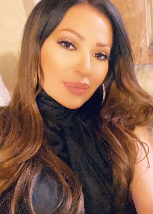 Ceca as seen in a selfie that was taken in February 2020