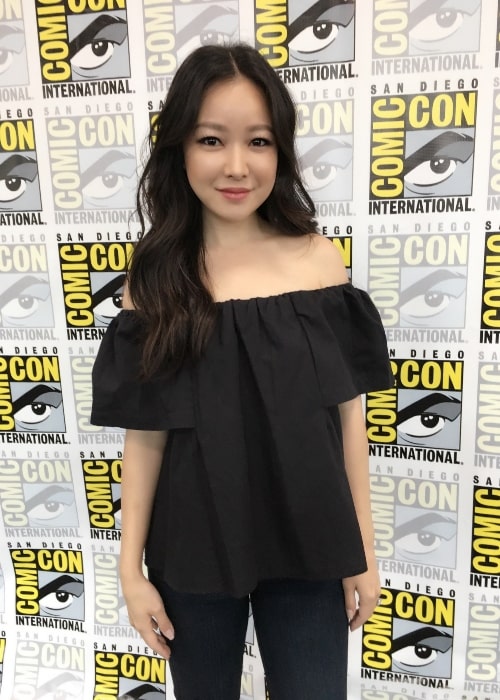 Charlet Chung as seen in a picture that was taken at the 2017 Comic Con on July 26
