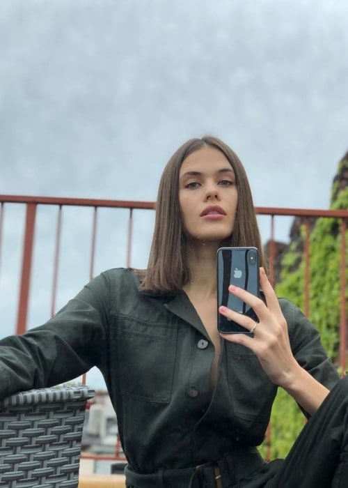 Darya Kostenich as seen in a selfie that was taken in Bedford-Stuyvesant in New York City in May 2020