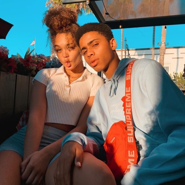 Devyn Winkler as seen in a picture taken with social media star Bryce Xavier in July 2020