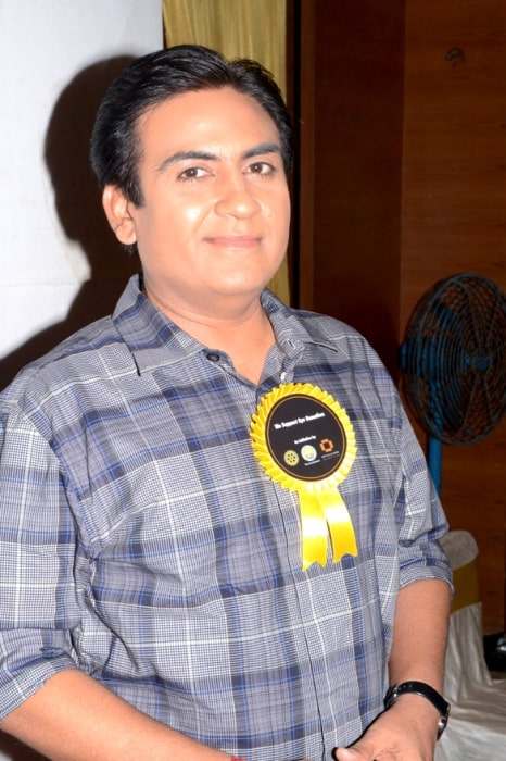 Dilip Joshi as seen while smiling for a picture during an event in May 2012