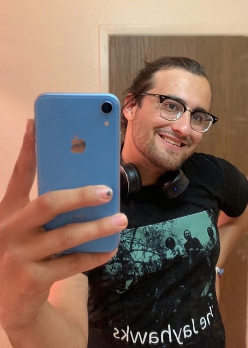 Drew Monson as seen in a selfie that was taken in June 2019