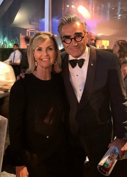 Eugene Levy and Deborah Divine in an Instagram post as seen in May 2020