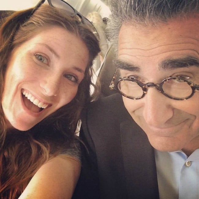 Eugene Levy with his daughter Sarah Levy as seen in July 2014
