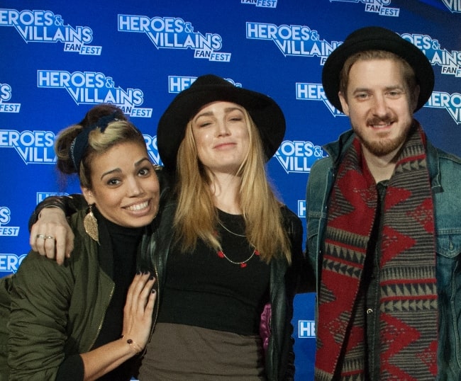 From Left to Right - Ciara Renée, Caity Lotz, and Arthur Darvill in March 2016