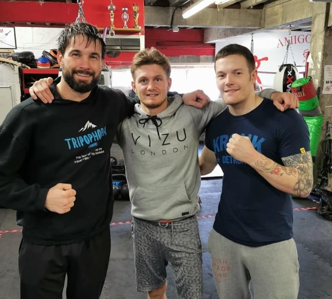 From Left to Right - Jamie Jewitt, Archie Sharp, and Lewis Dove as seen while posing for a picture at AmigosGym in November 2019