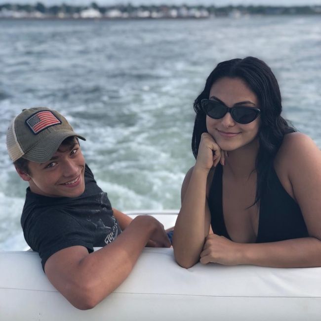 Joaquin Antonio Consuelos as seen with actress Camila Mendes in 2019