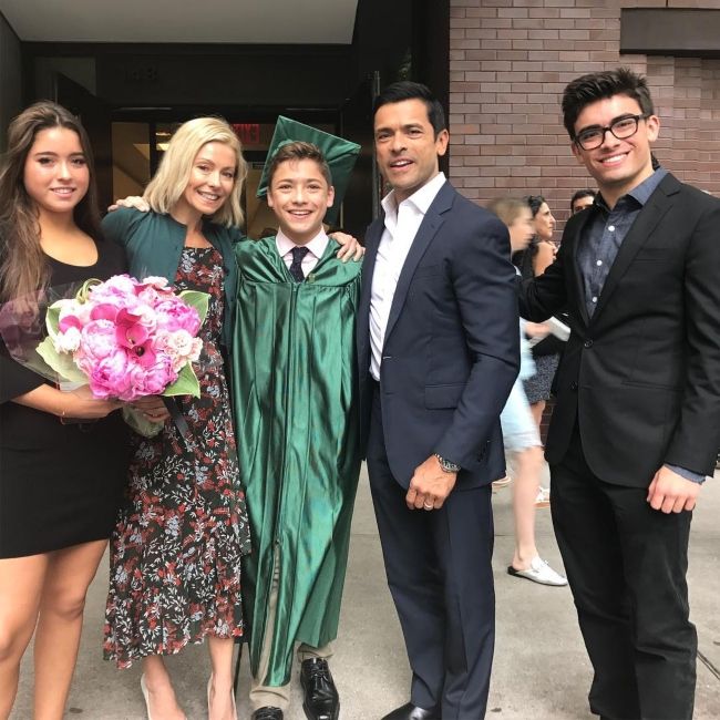Joaquin as seen celebrating his middle school graduation with his family in 2017