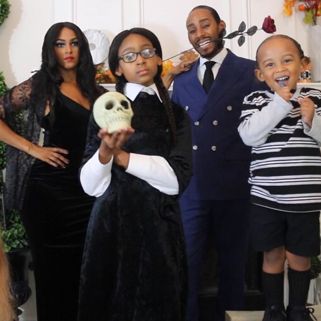 KJ Takeover as seen in a picture taken with her mother China, father Khristef, and younger brother in November 2019