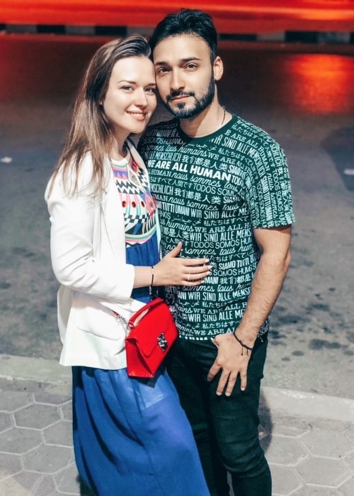 Karim Jovian as seen in a picture that was taken with his girlfriend Vlada in August 2020