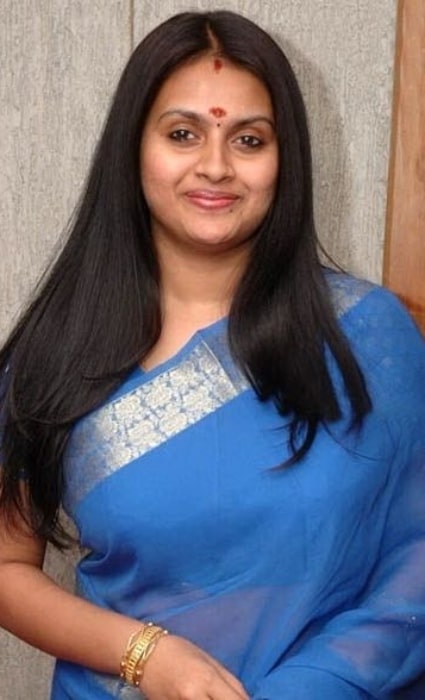 Kaveri as seen while smiling for a picture