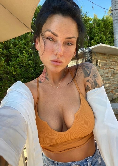 Kayla Lauren as seen in a selfie that was taken in Los Angeles, California in July 2020