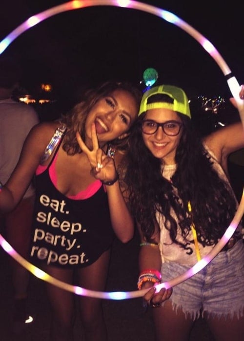 Kelli King as seen in a picture taken with a friend named AJ at the DADA LAND concert in July 2014