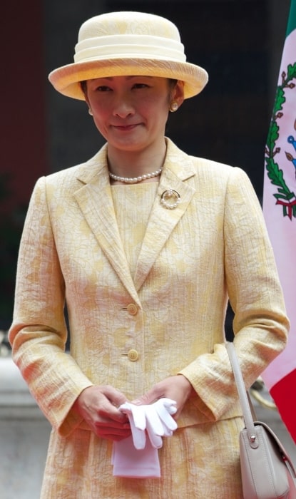 Kiko, Princess Akishino pictured during her visit to Mexico City in October 2014