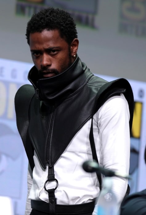 Lakeith Stanfield speaking at the 2017 San Diego Comic-Con International in San Diego in California