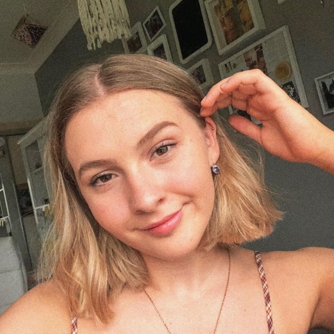 Lily Grace as seen in a selfie taken in December 2019