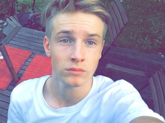 Louis Hofmann as seen while clicking a selfie in August 2014