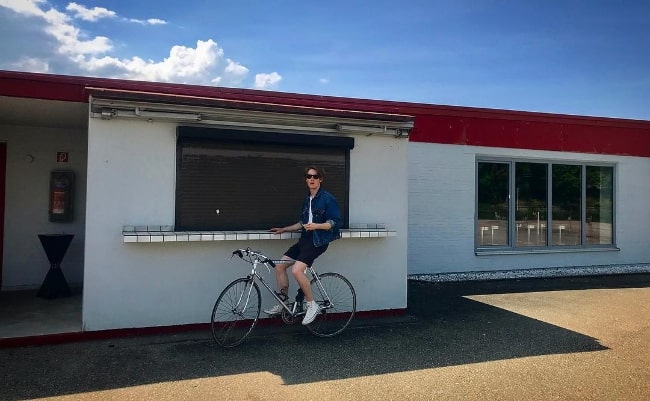 Louis Hofmann as seen while posing for the camera in April 2018