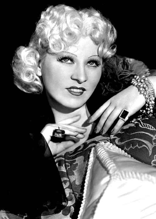 Mae West as seen in a picture that was taken in the past