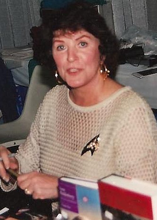 Majel Barrett as seen while signing autographs at Gen Con in Indianapolis, Indiana in August 2006
