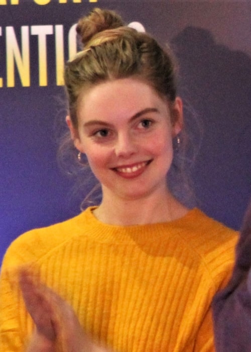 Nell Hudson at the StarFury Outlander Convention in August 2018 in Birmingham, England