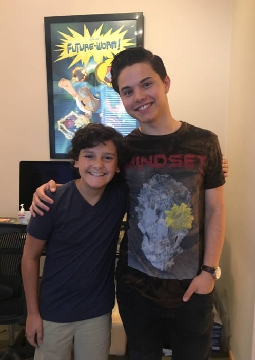 Nicolas Cantu (Left) as seen alongside Zach Callison in August 2017