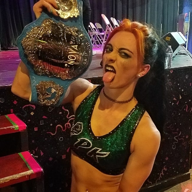 Priscilla Kelly as Shine Nova Champion on January 26, 2018