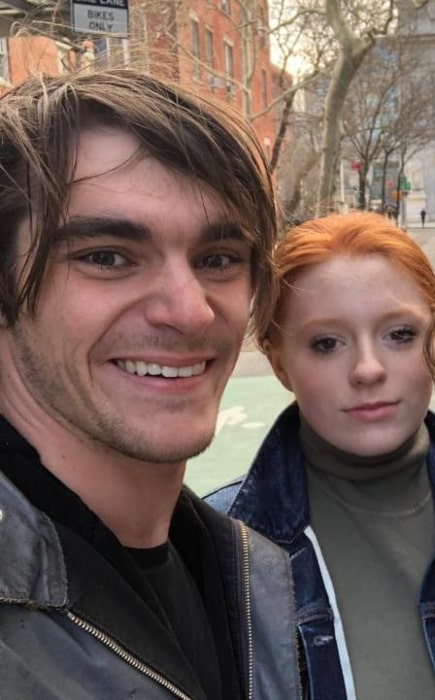 RJ Mitte and Lacianne Carriere, as seen in March 2020