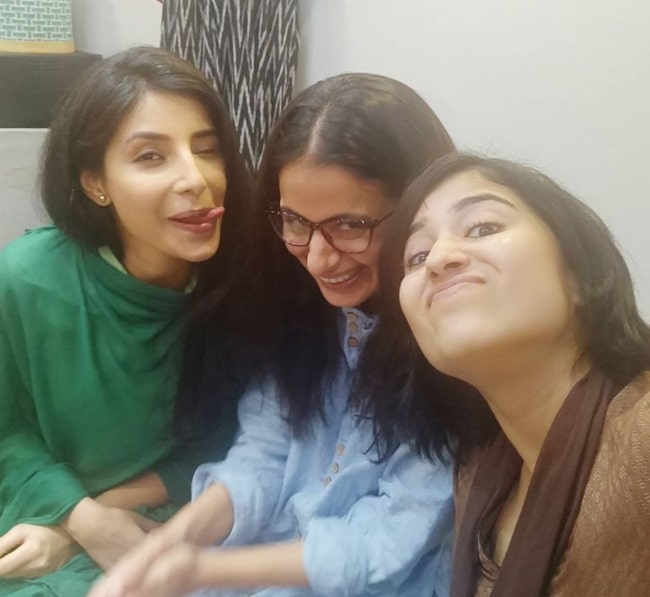 Rasika Dugal (Center) in a picture along with Shweta Tripathi Sharma (Right) and Harshita Shekhar Gaur