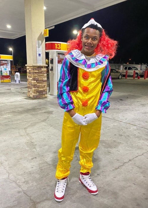 Richboy.Troy as seen in a picture that was taken while dressed in a clown suit in August 2020