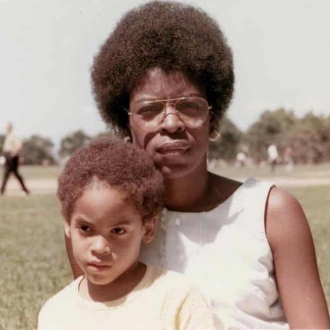 Roxie Roker as seen in a picture that was taken with her son singer and songwriter Lenny Kravitz in the past