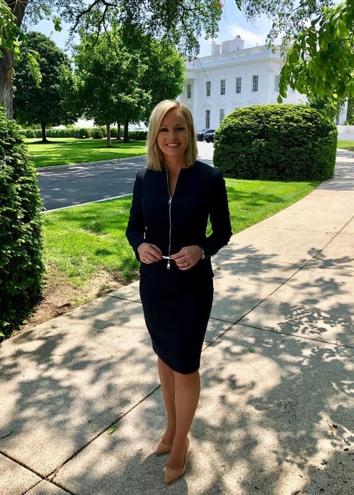 Sandra Smith as seen while posing for a picture at the White House in May 2019