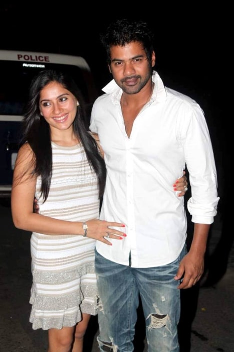 Shabir Ahluwalia and wife Kanchi Kaul at Ekta Kapoor's birthday bash in June 2012