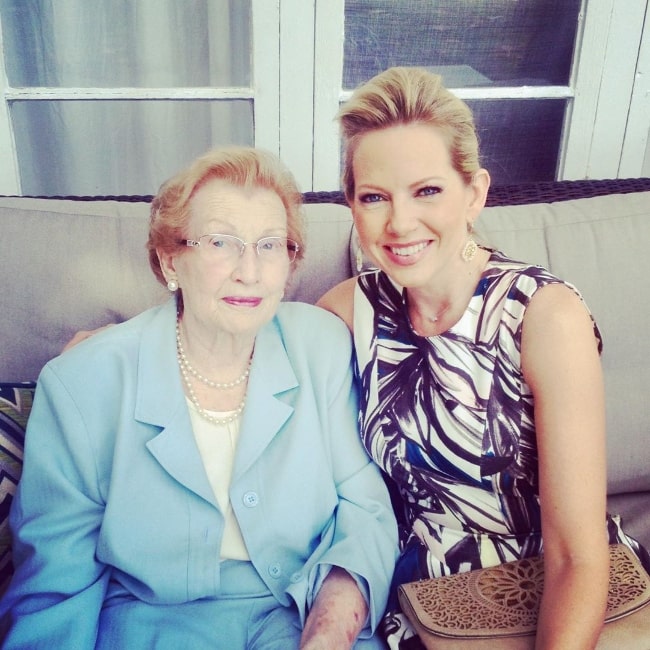 Shannon Bream in a picture alongside her grandmother