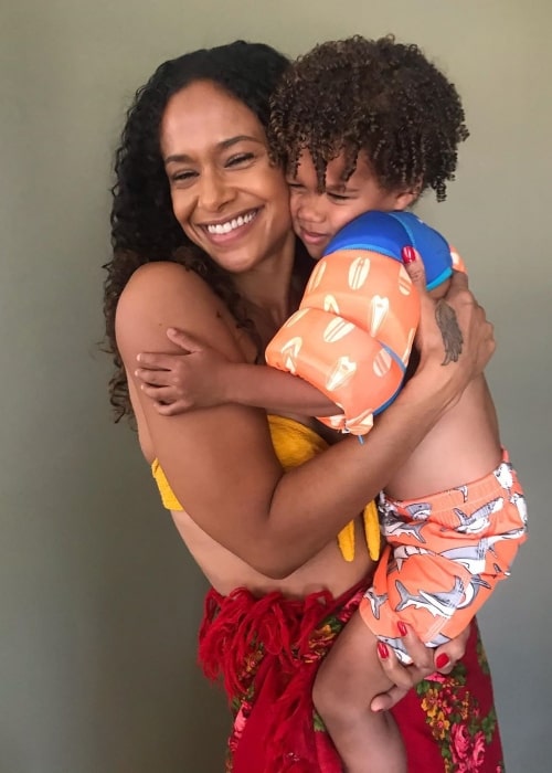 Shannon Kane as seen in a picture that was taken with her son Zion in July 2020