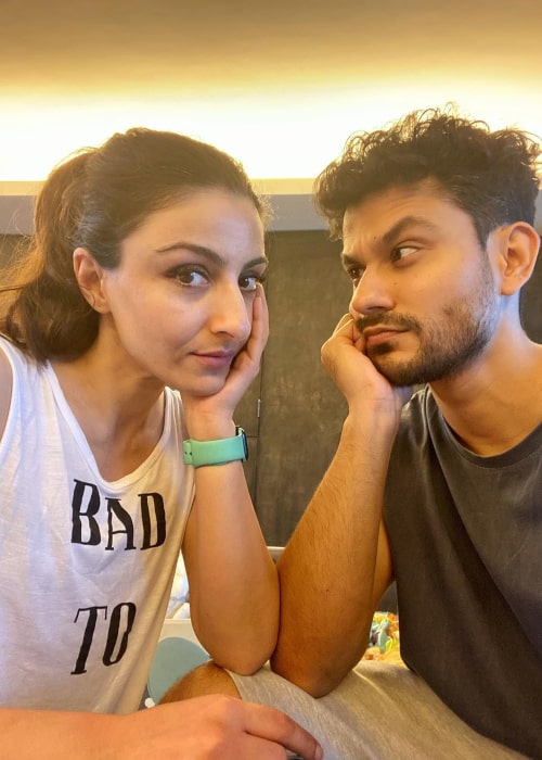 Soha Ali Khan and Kunal Khemu, as seen in July 2020